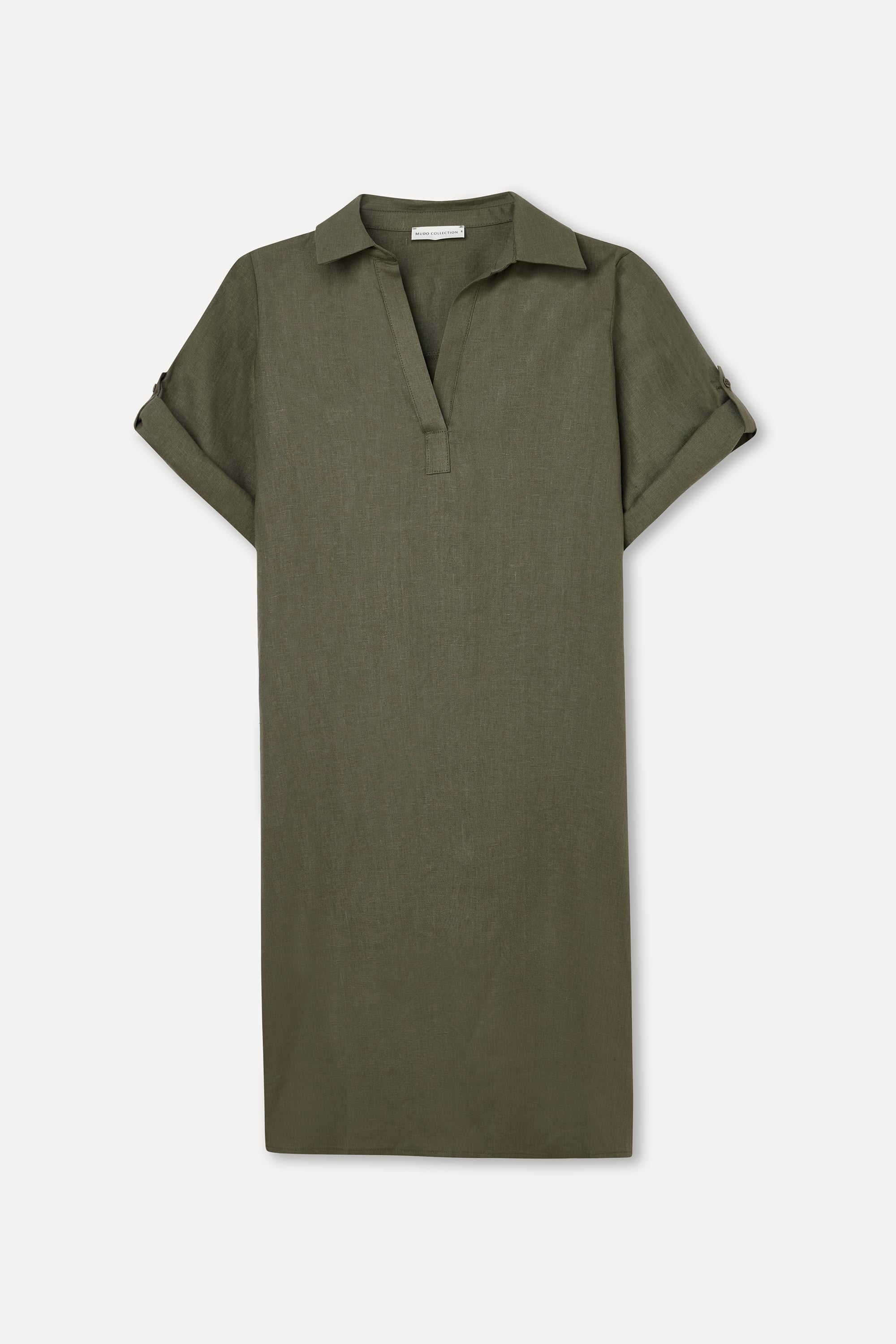 A FORM MİNİ KETEN ELBİSE