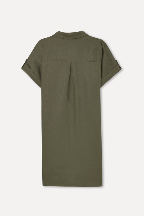  A FORM MİNİ KETEN ELBİSE