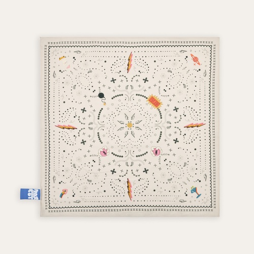 Kadın Bej Desenli Fular