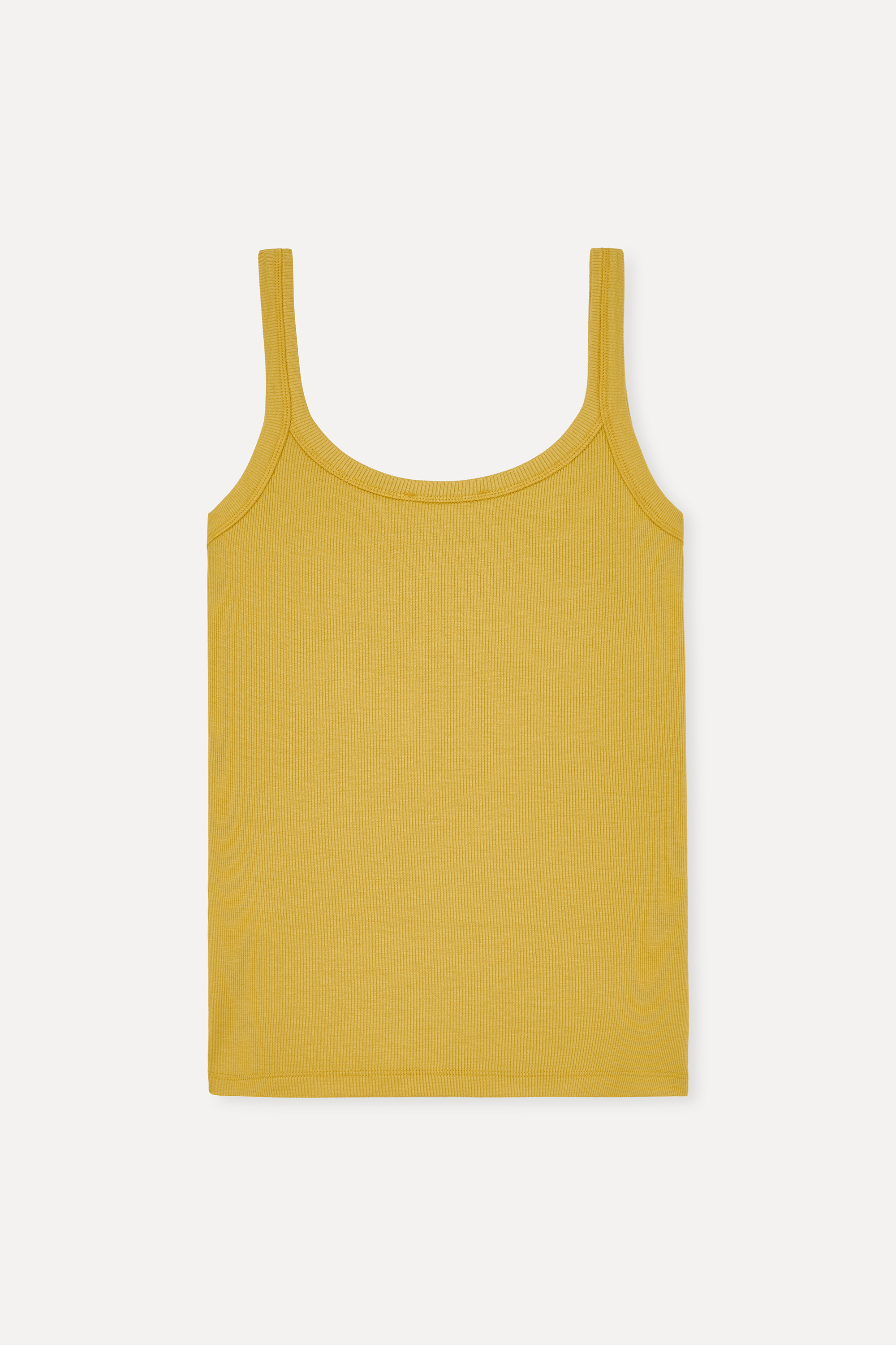 Kadın Hardal Fitted Bisiklet Yaka Atlet