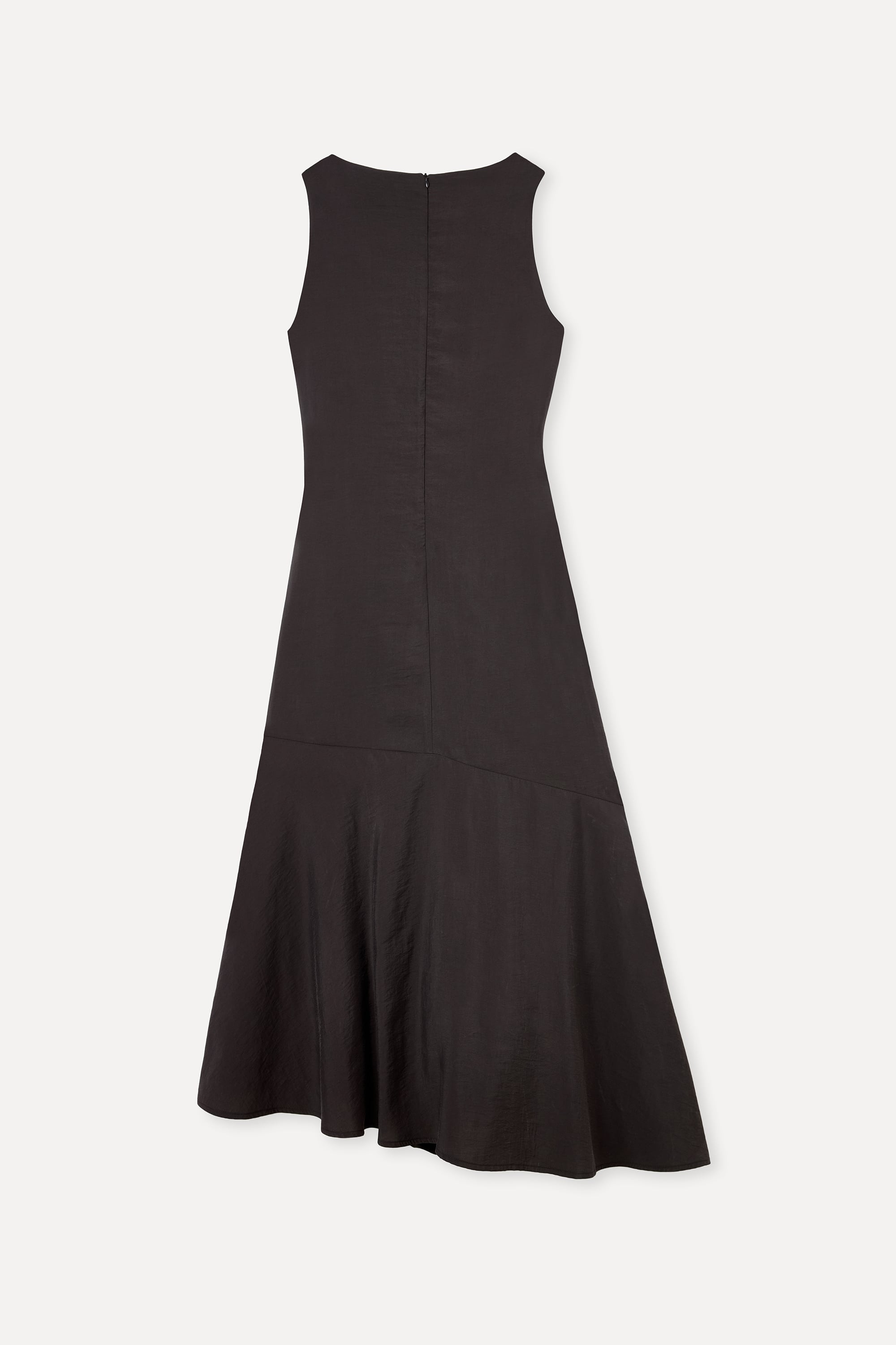 Kadın Kahverengi A Form Bağlama Detaylı Modal Midi Elbise