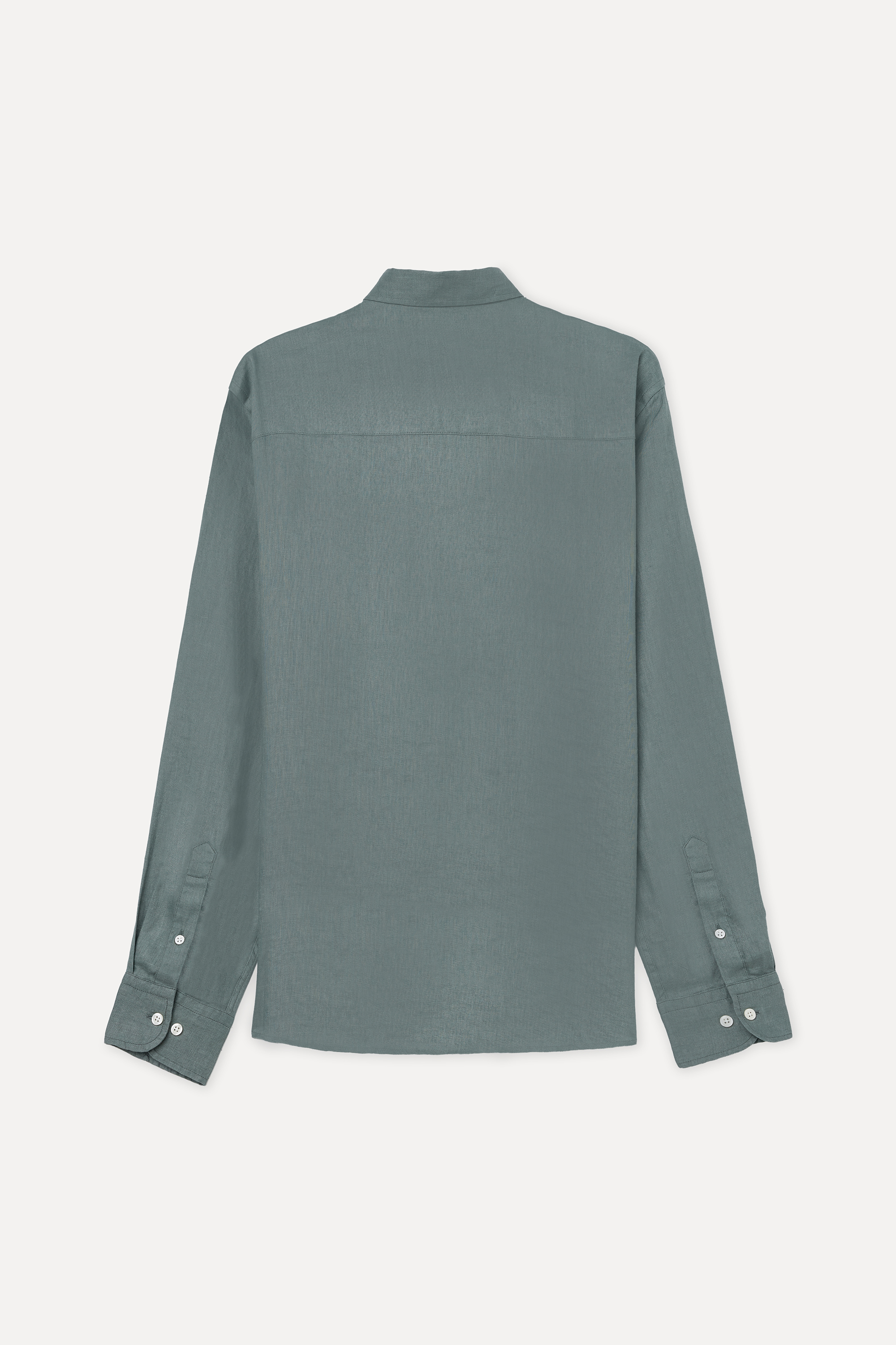 SLIM FIT UZUN KOLLU KETEN GÖMLEK