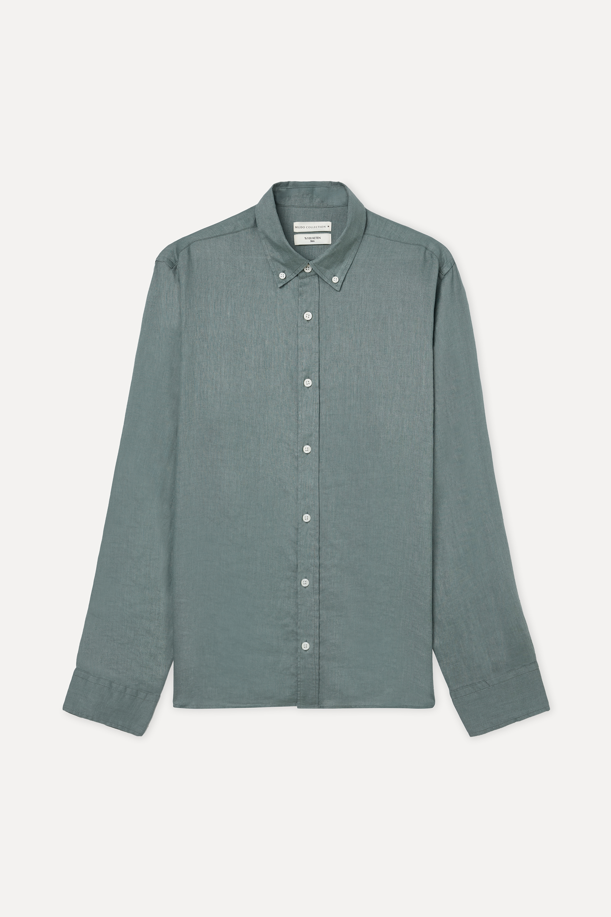 SLIM FIT UZUN KOLLU KETEN GÖMLEK