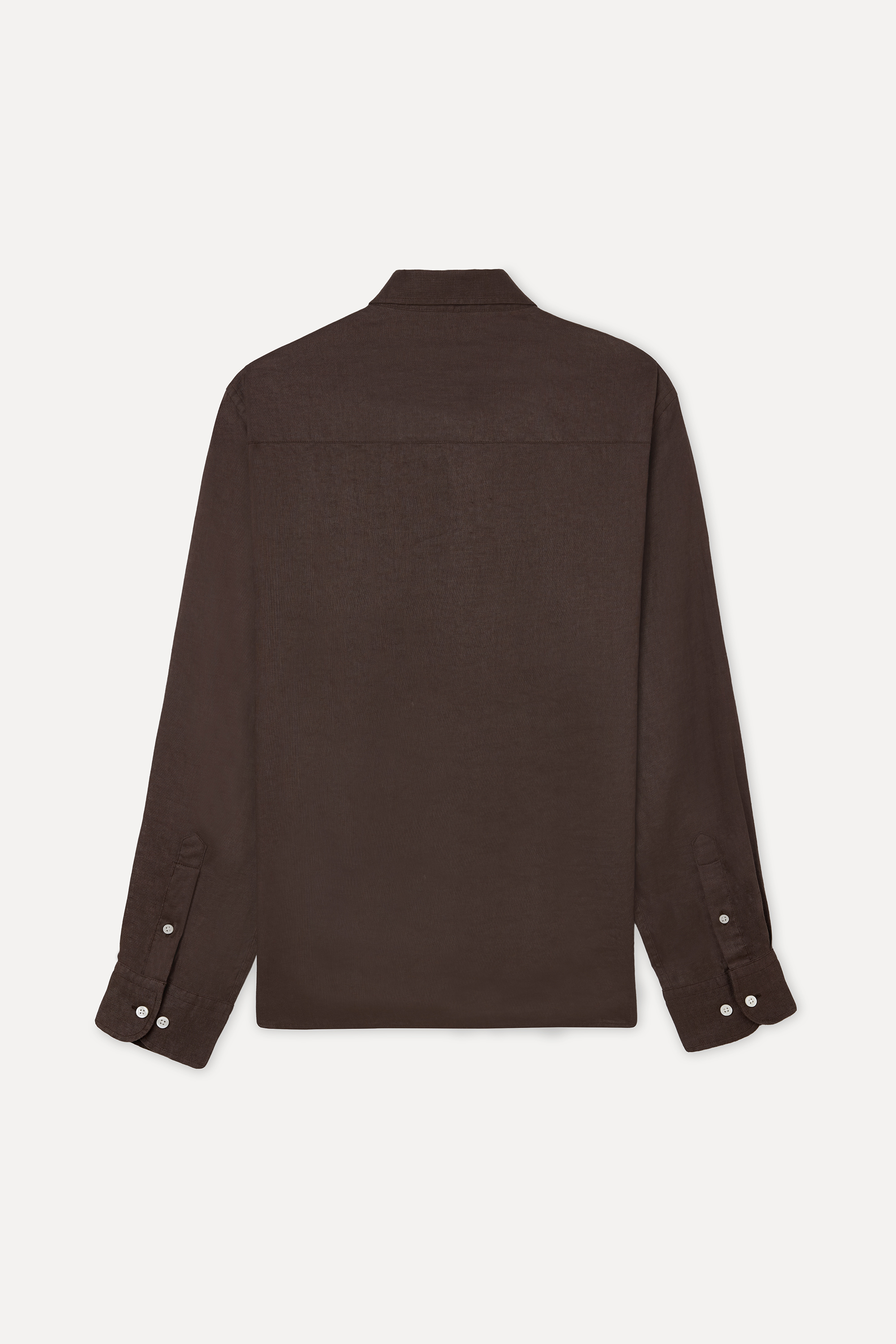 SLIM FIT UZUN KOLLU KETEN GÖMLEK