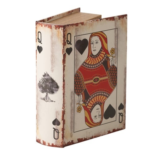 QUUEN OF SPADES KİTAP KUTU 19X7X27 CM