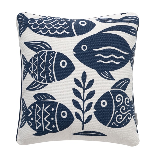 Mudo Home  Sidney Marin Kırlent Lacivert 45X45