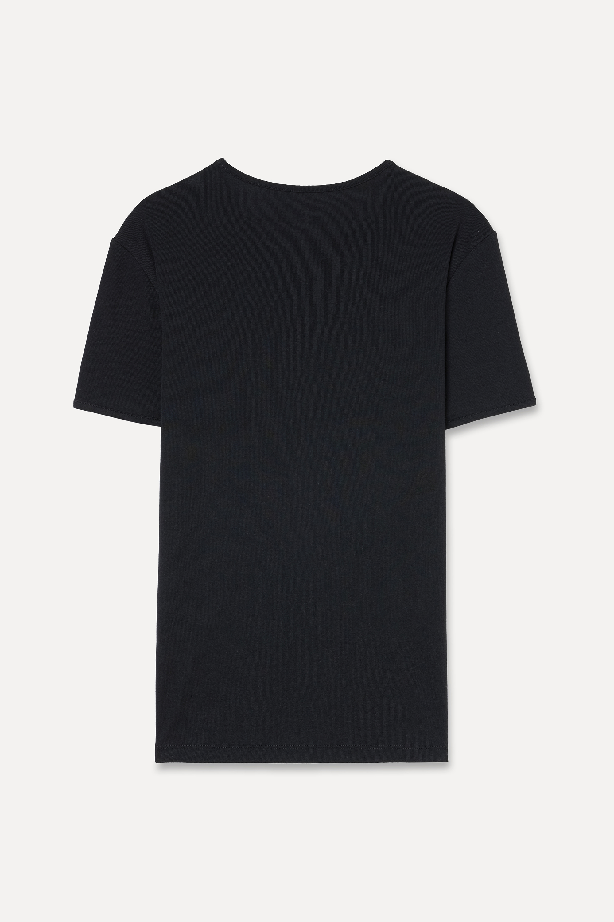 Erkek Siyah Bisiklet Yaka T-Shirt