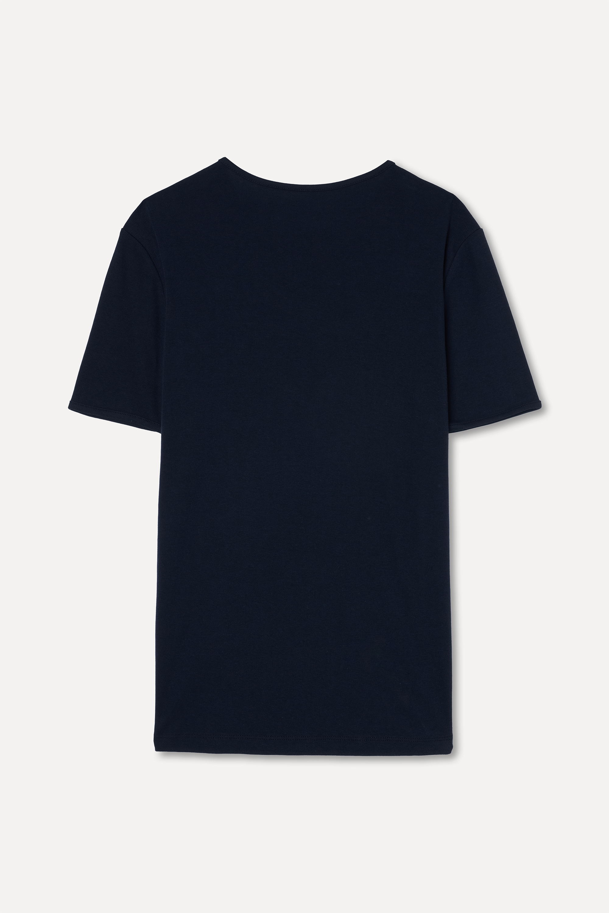 Erkek Lacivert Bisiklet Yaka T-Shirt