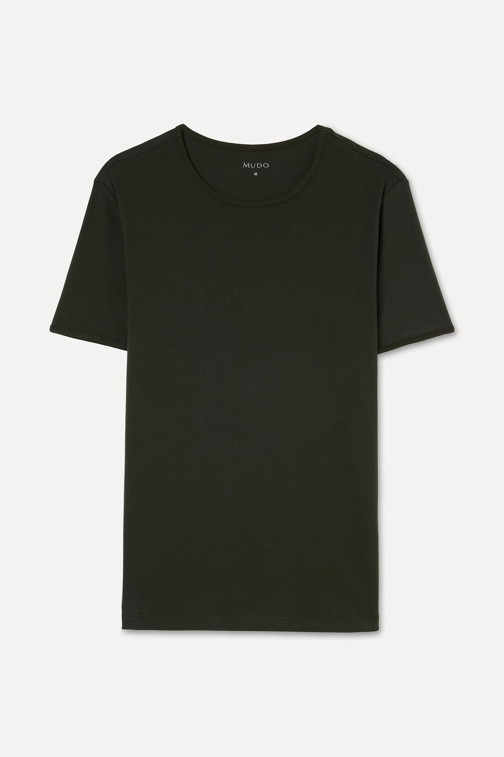 Erkek Haki Bisiklet Yaka T-Shirt