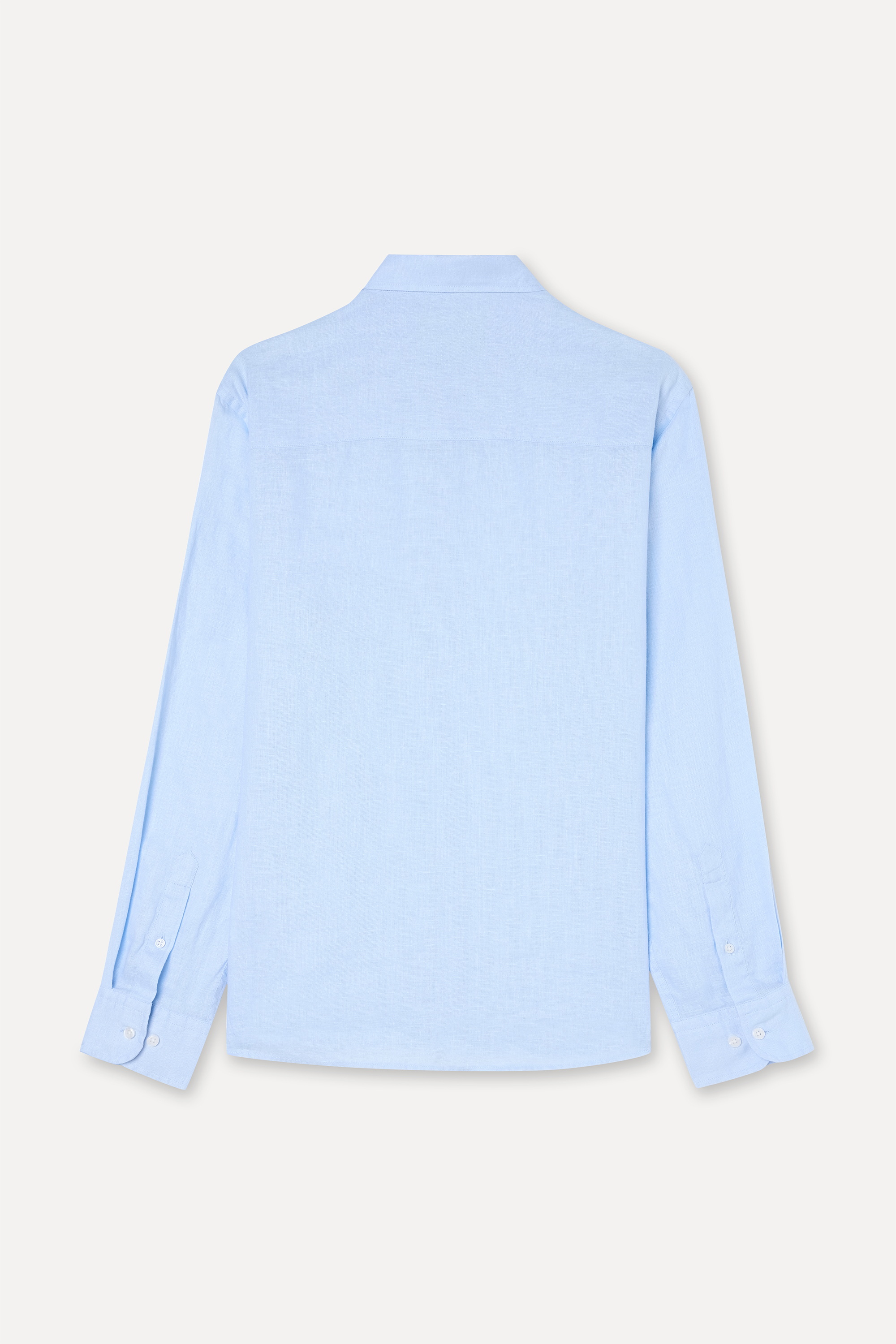 SLIM FIT UZUN KOLLU KETEN GÖMLEK