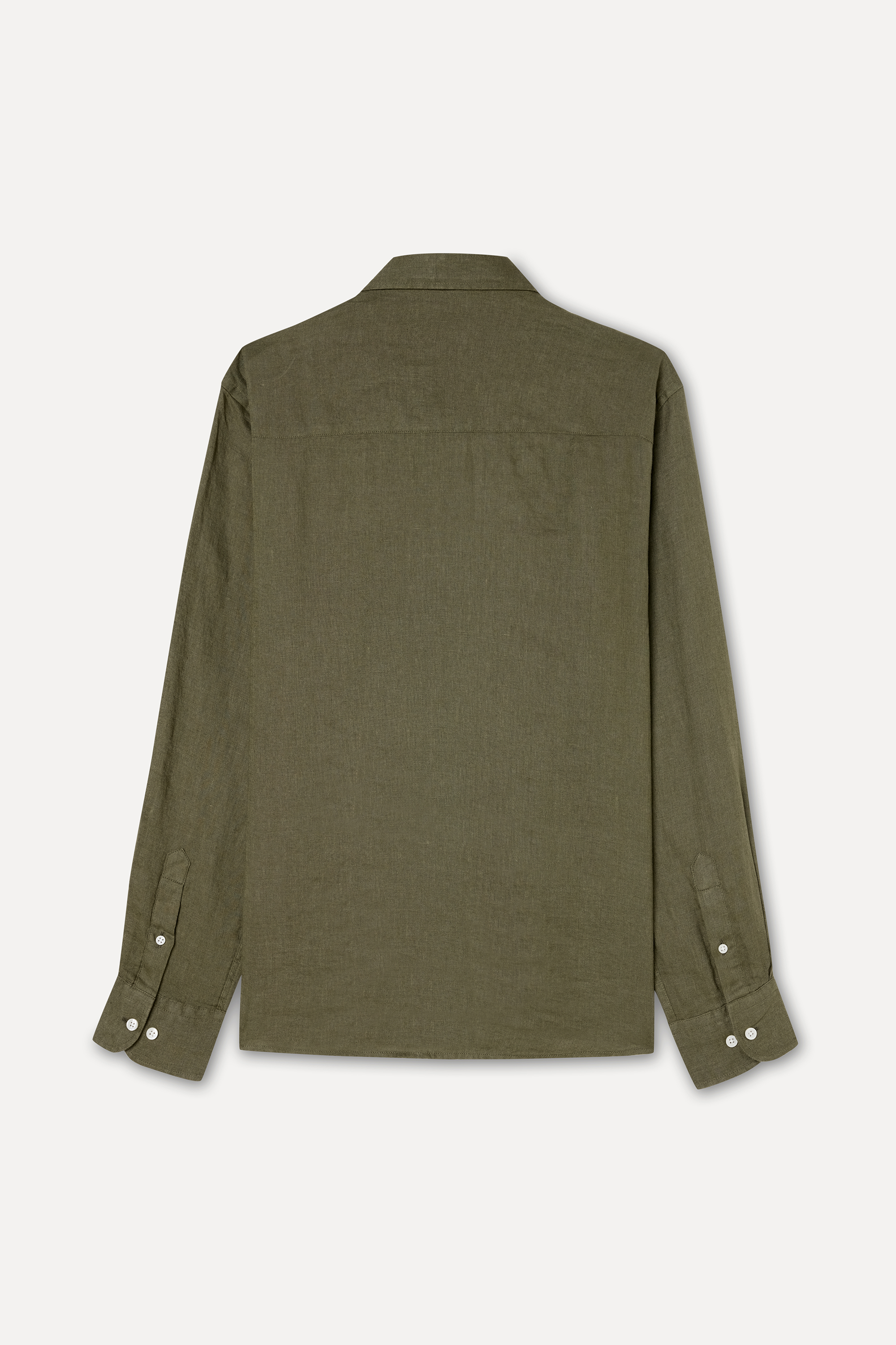 SLIM FIT UZUN KOLLU KETEN GÖMLEK