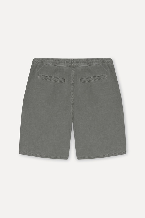  Erkek Haki Tekstürlü Straight Fit Şort