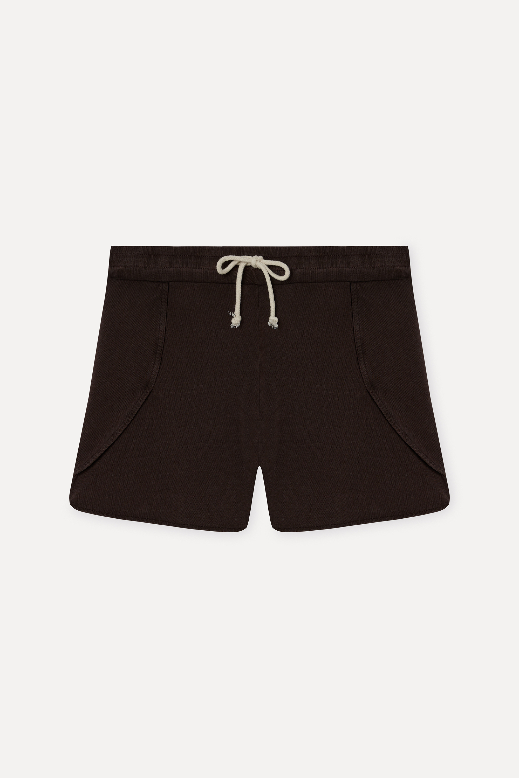 Kadın Kahverengi Comfort Fit Beli Bağlamalı Şort