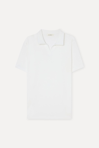 Mudo Erkek Beyaz Polo Yaka T-Shirt