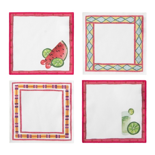 TROPICAL 4'LÜ KOKTEYL PEÇETE 15X15