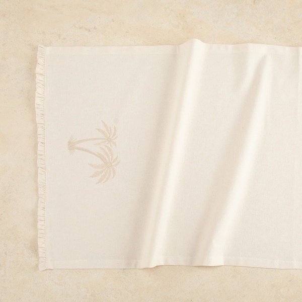 Mudo Home  Tropic Nakışlı Runner Ekru 50X130