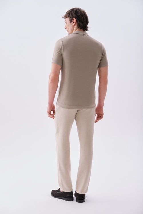 DÜĞMELİ POLO YAKA KISA KOLLU TRİKO KAZAK