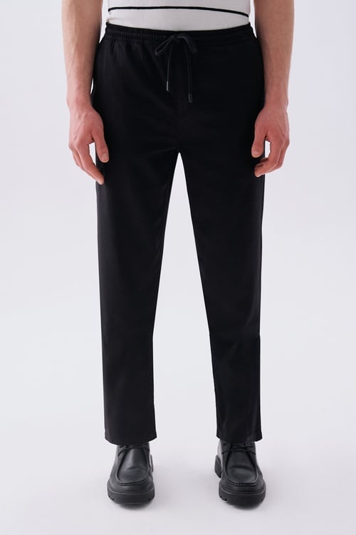 STRAIGHT FIT BELİ BAĞLAMALI PANTOLON