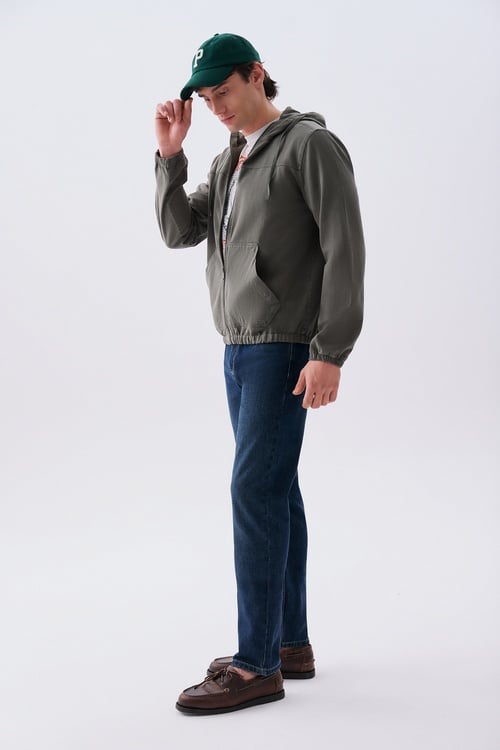 COMFORT FIT KAPÜŞONLU CEKET