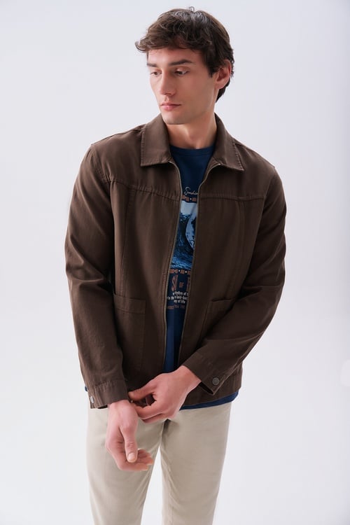 REGULAR FIT TRUCKER CEKET