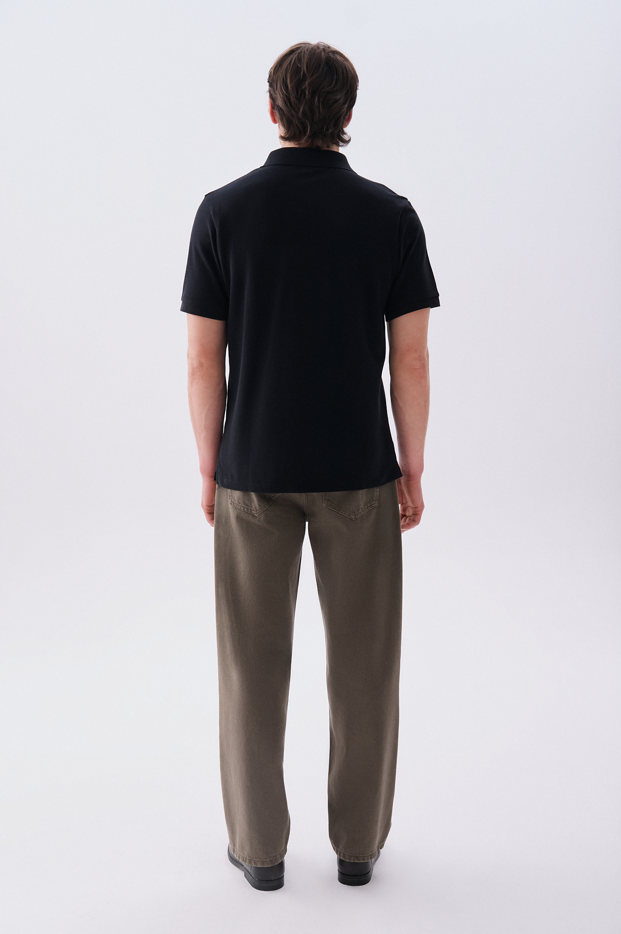 Erkek Siyah Polo Yaka T-Shirt