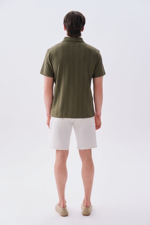 ÇİZGİLİ POLO YAKA T-SHIRT