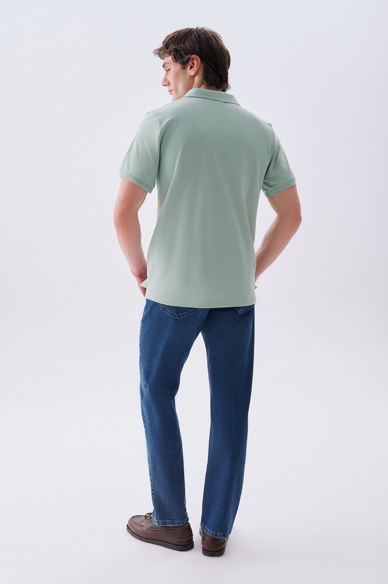 Erkek Yeşil Polo Yaka T-Shirt