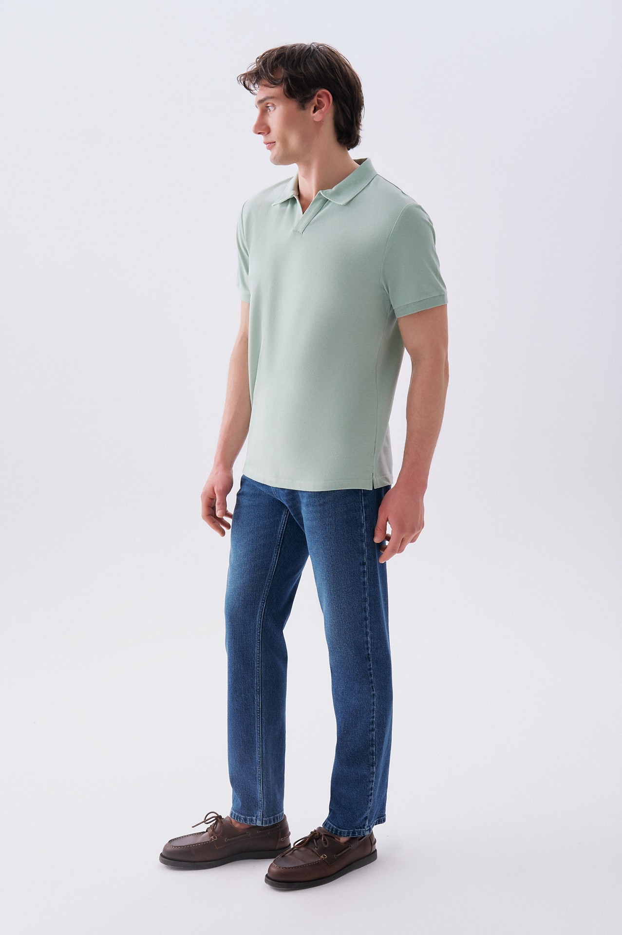Erkek Yeşil Polo Yaka T-Shirt