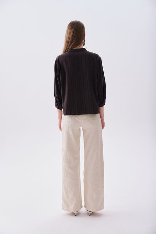 KETEN KARIŞIMLI POLO YAKA KISA KOLLU KAZAK