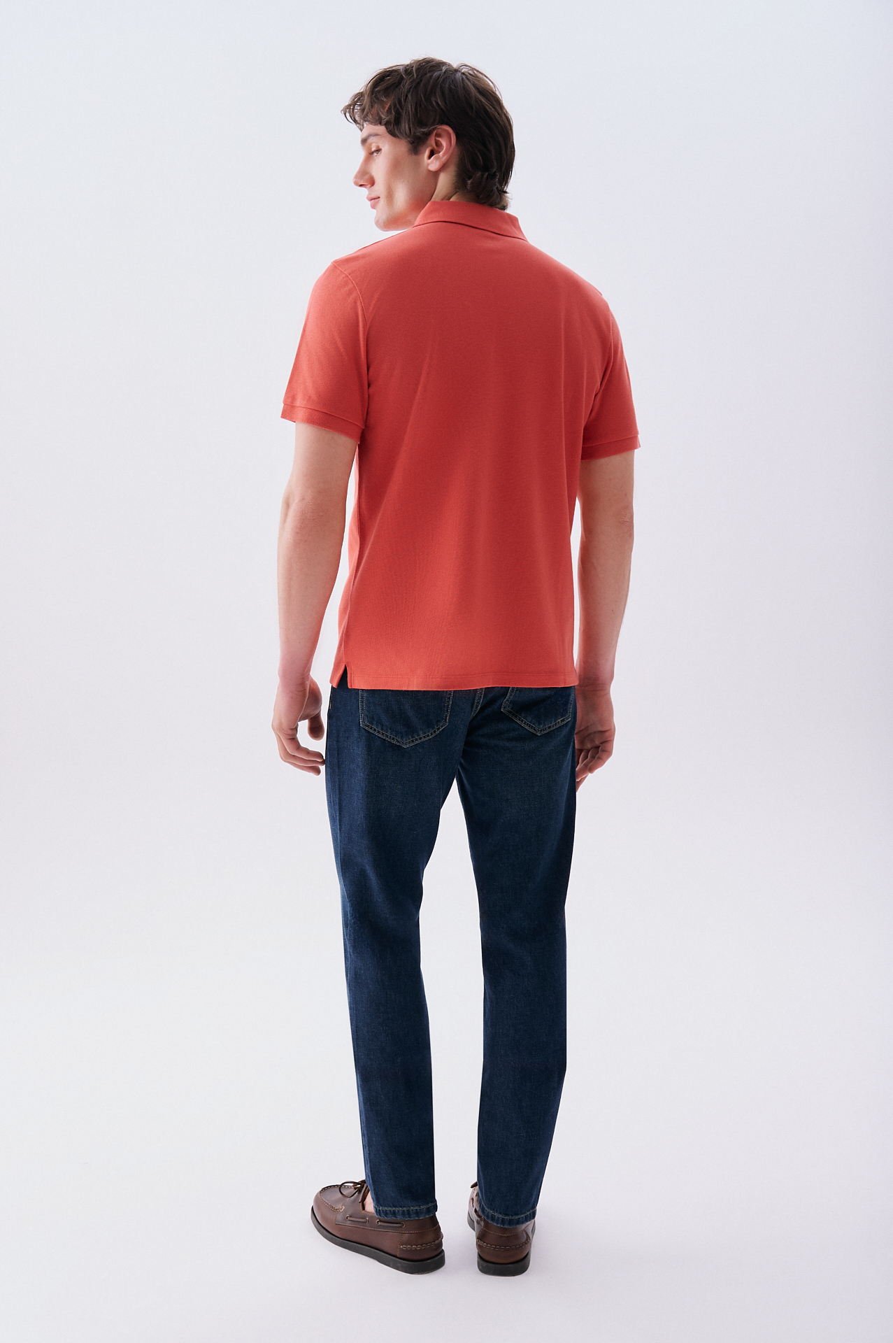 Erkek Turuncu Polo Yaka T-Shirt