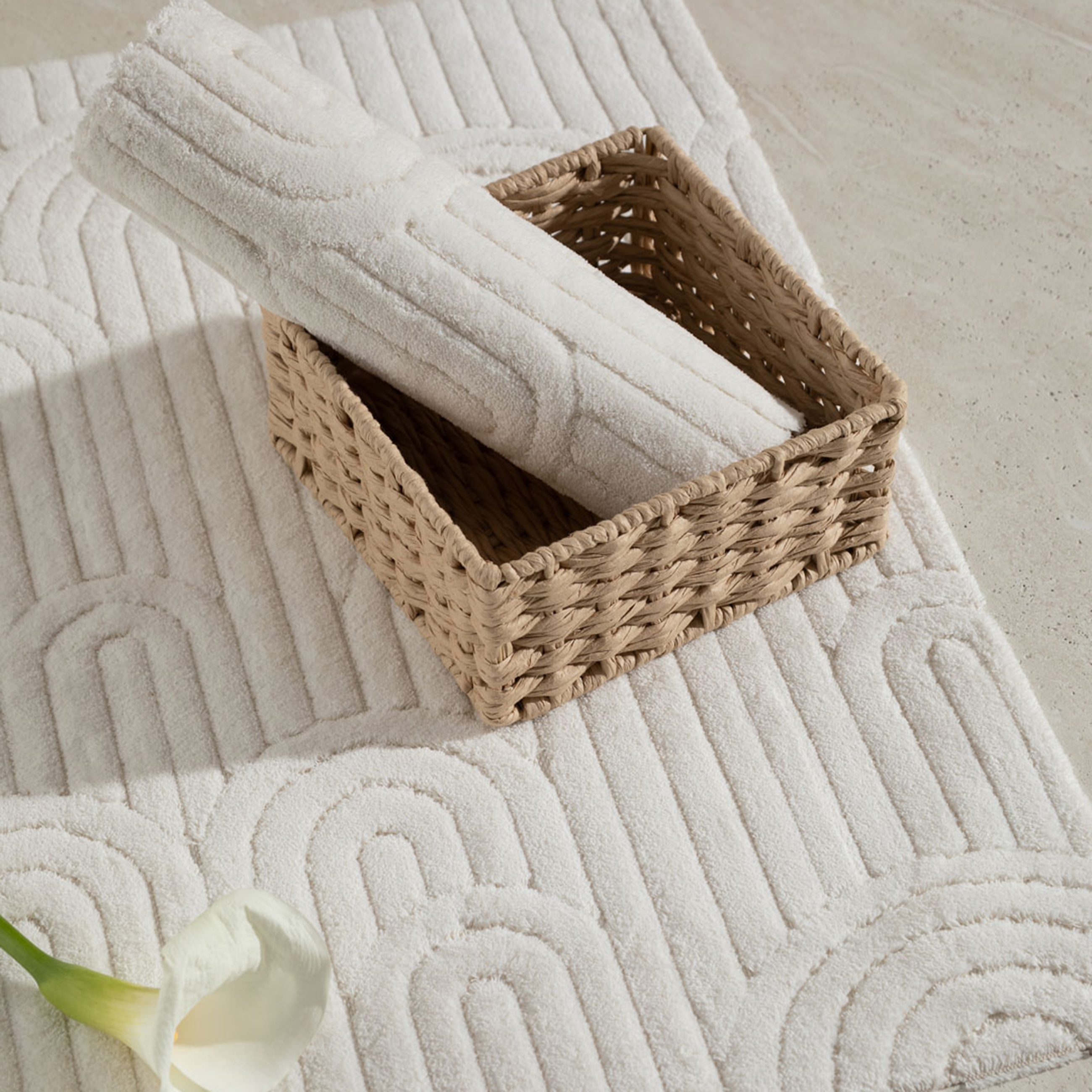 LARIS 2'Lİ BANYO PASPAS SETİ EKRU