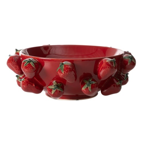 STRAWBERRY DEKORATİF KASE 32X32X12CM
