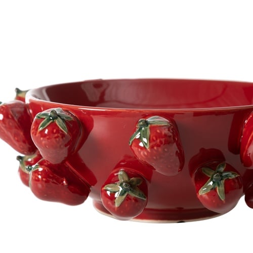  STRAWBERRY DEKORATİF KASE 32X32X12CM