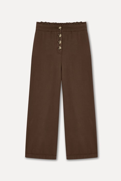 Kadın Kahverengi Cloutte Fit Pantolon