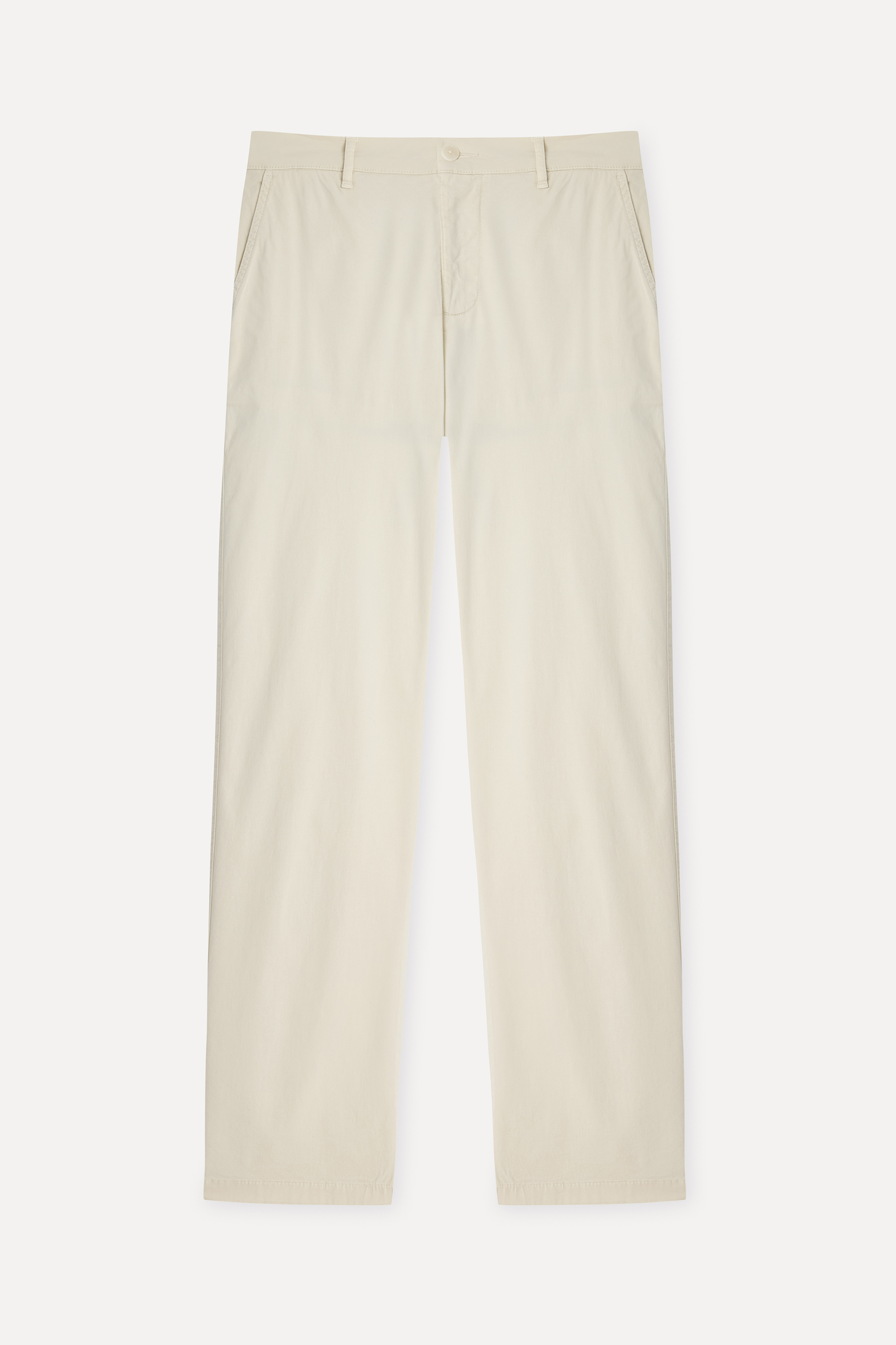 Erkek Taş Rengi Straight Fit Chino Pantolon