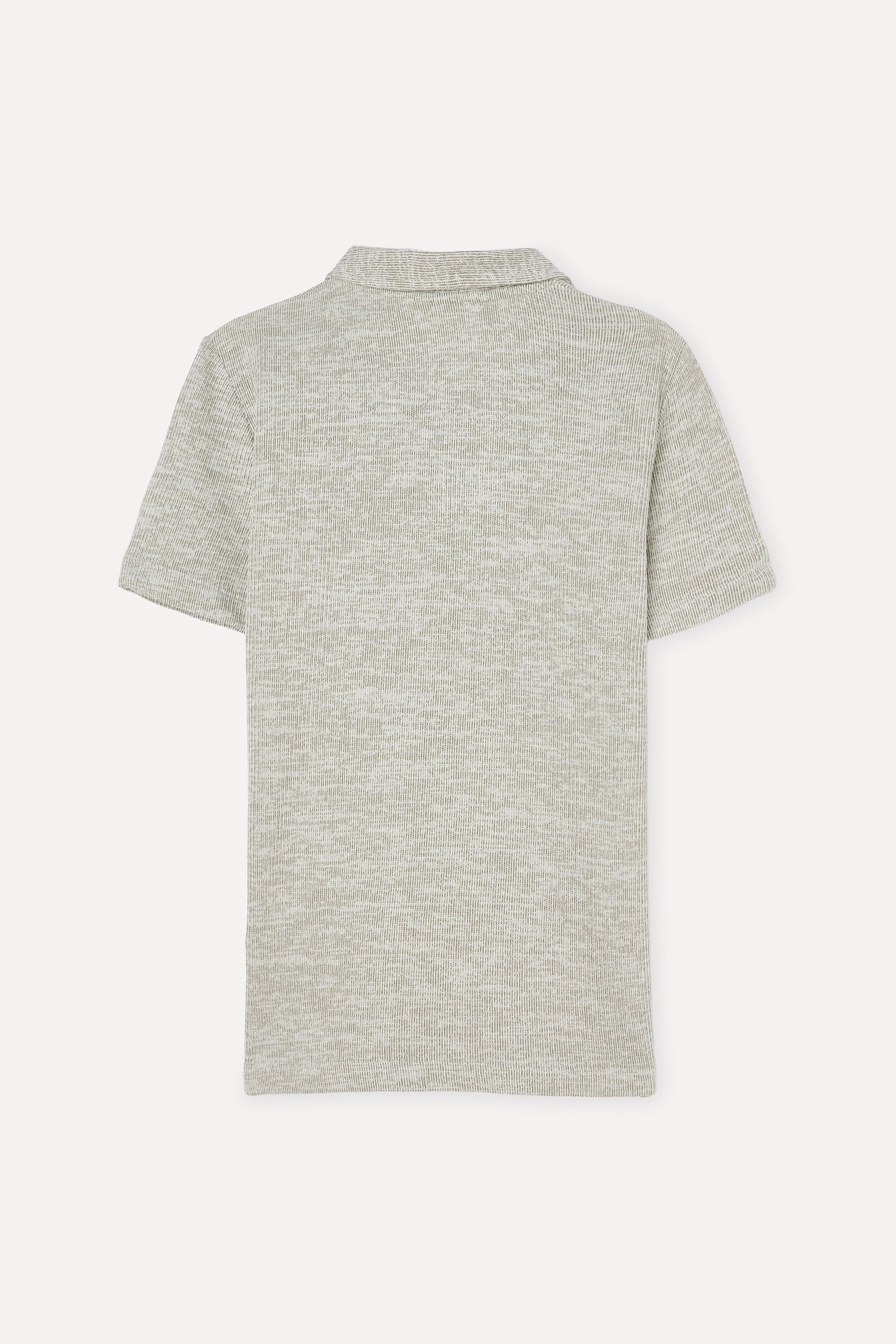 Erkek Haki Polo Yaka Kısa Kollu T-Shirt