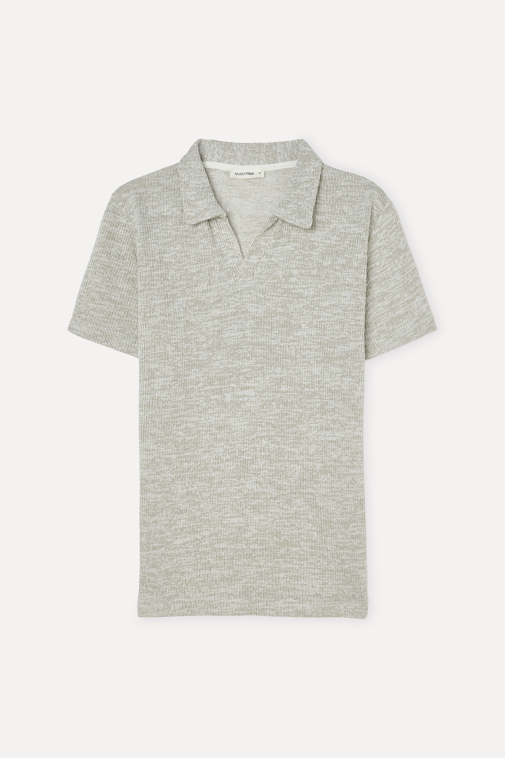 Erkek Haki Polo Yaka Kısa Kollu T-Shirt