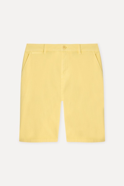 Mudo Erkek Sarı Straight Fit Chino Şort