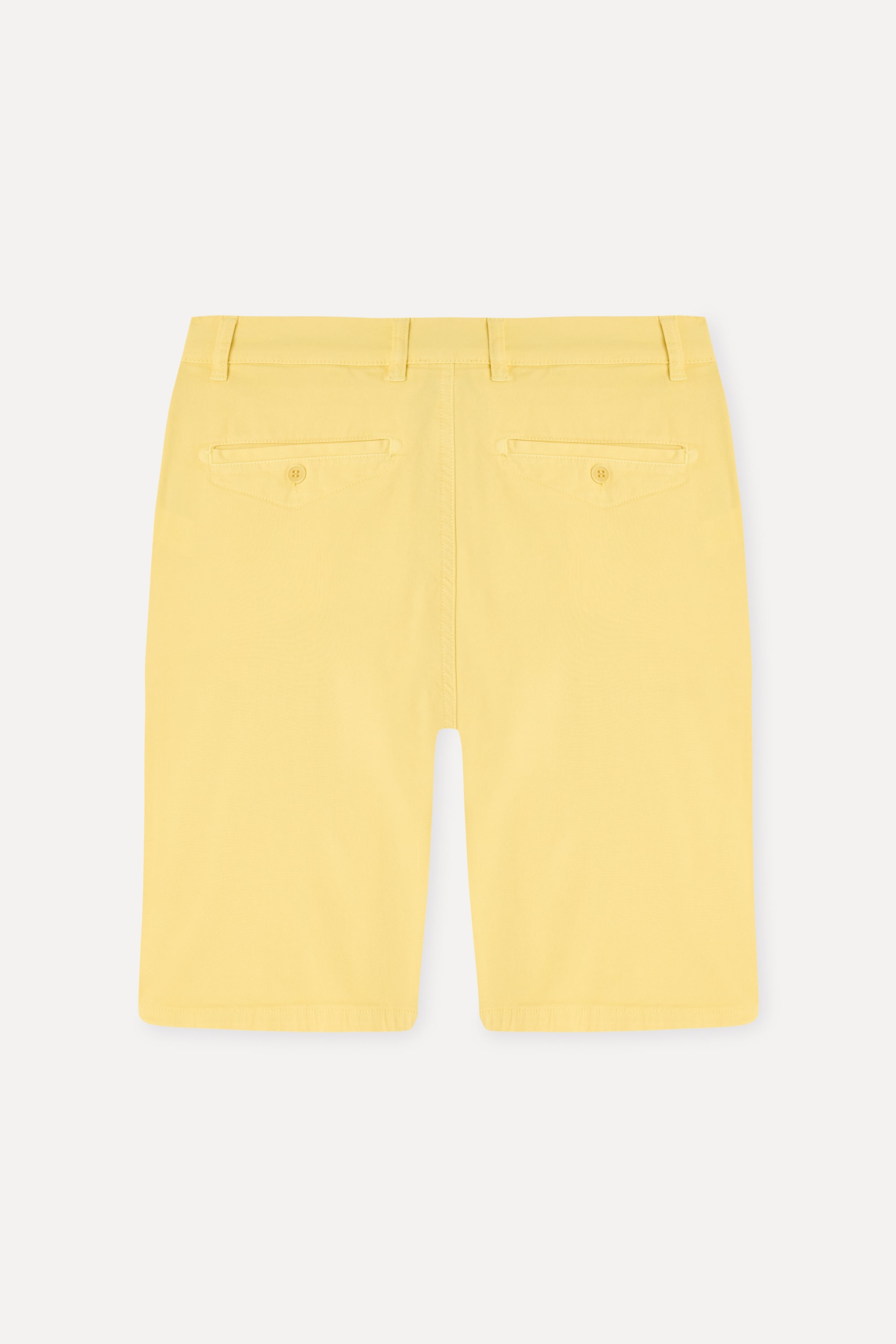 Erkek Sarı Straight Fit Chino Şort