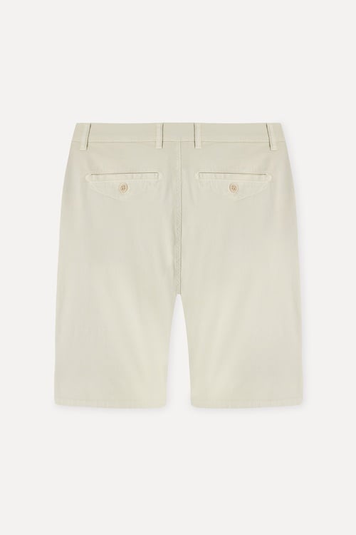  Erkek Bej Straight Fit Chino Şort
