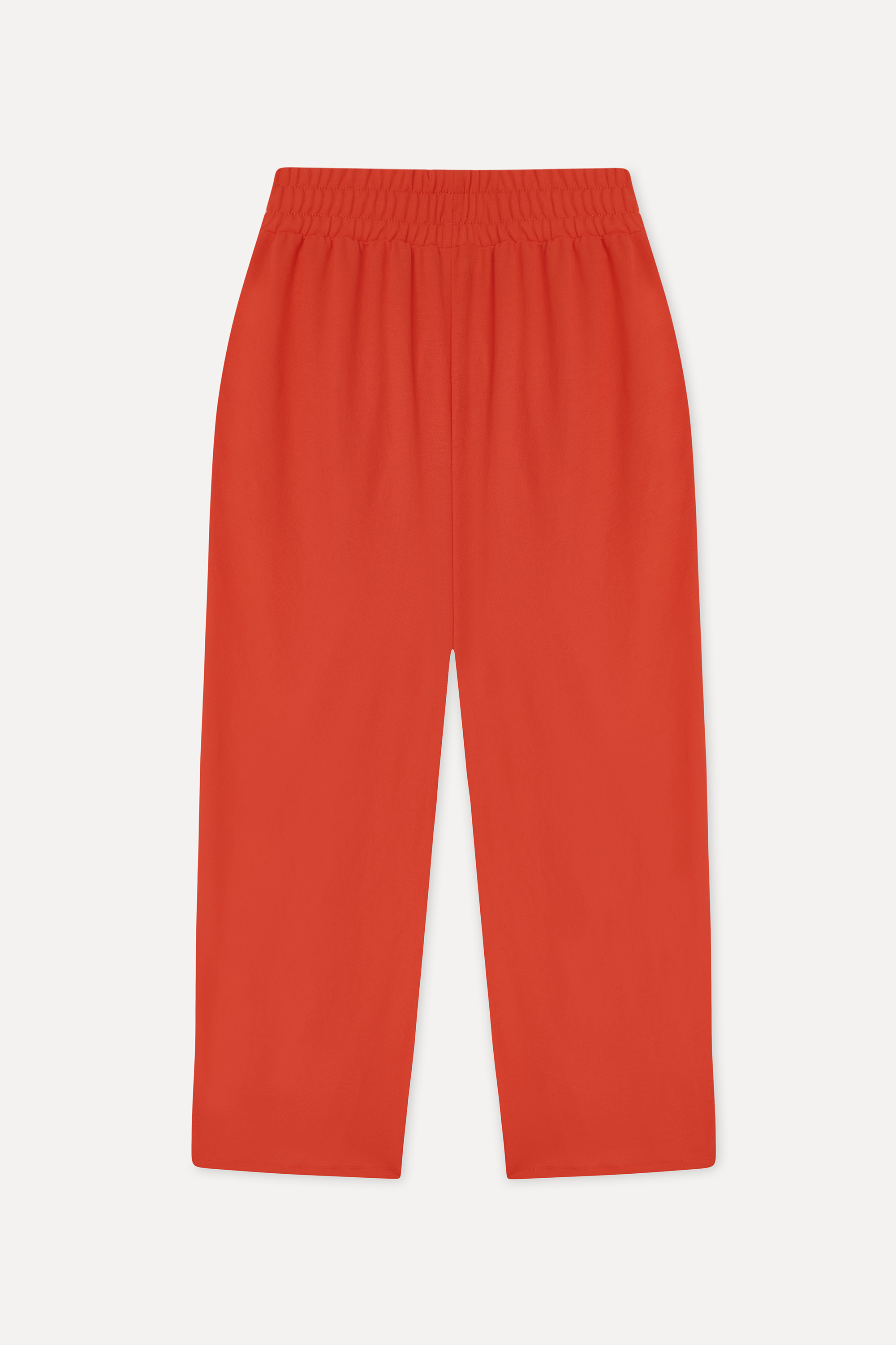 Kadın Kırmızı Wide Leg Örme Pantolon