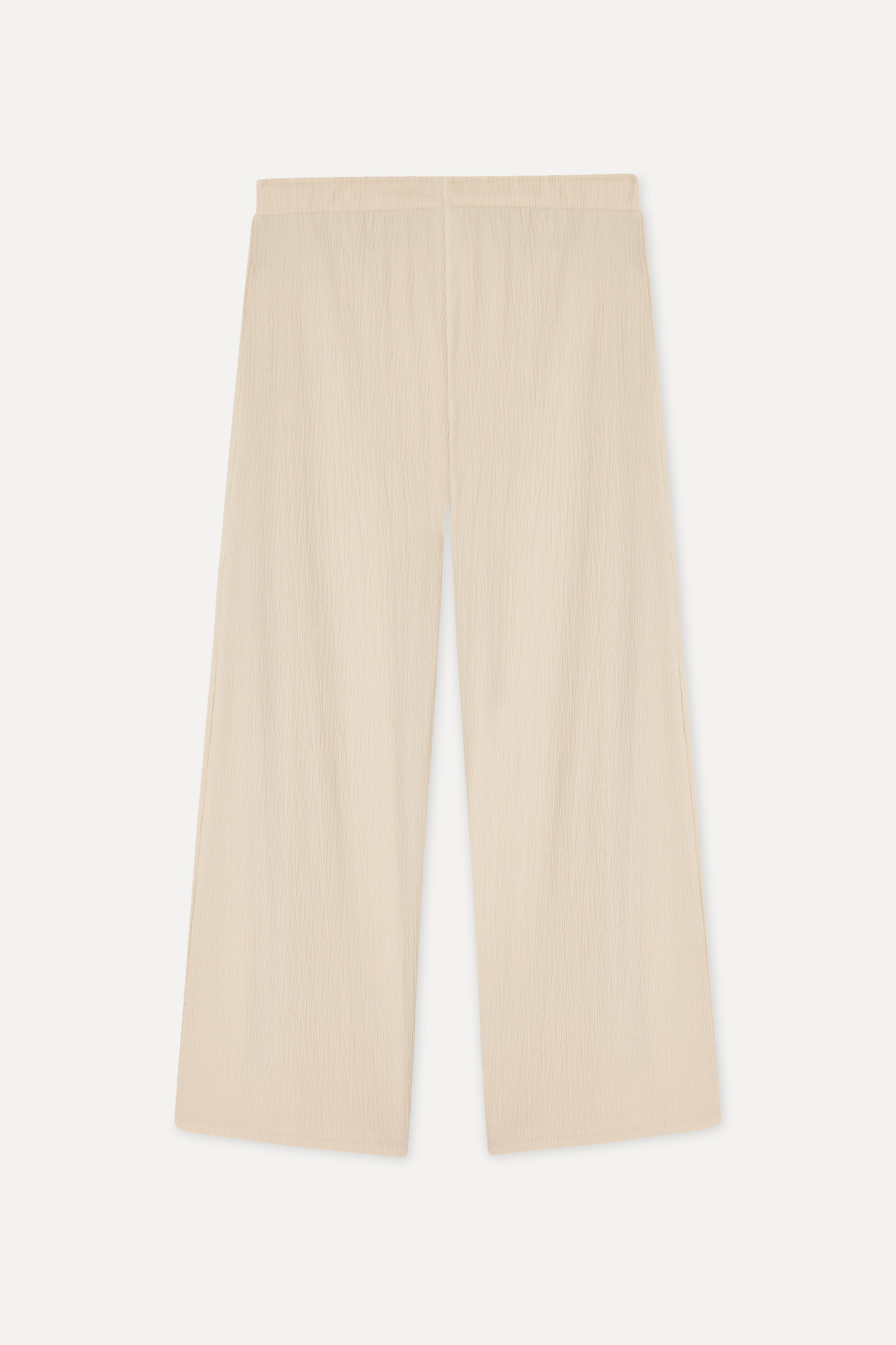 Kadın Taş Rengi Wide Leg Pileli Pantolon