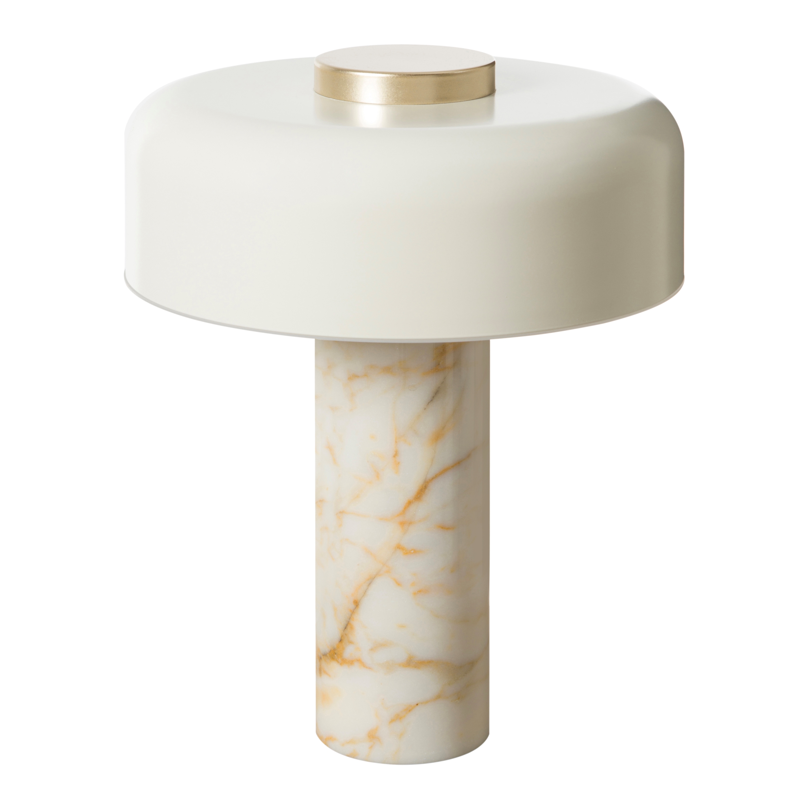 PILZ KREM MERMER ABAJUR 37X48 CM