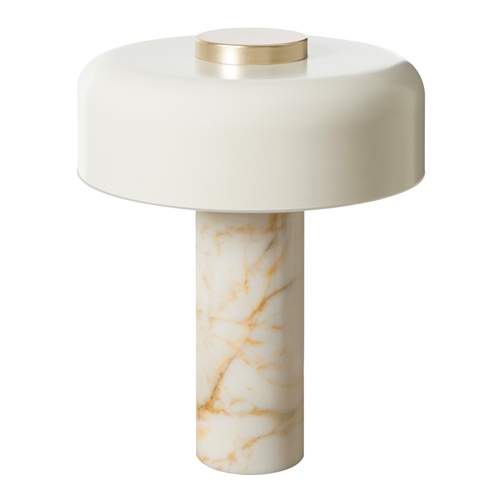 PILZ KREM MERMER ABAJUR 37X48 CM