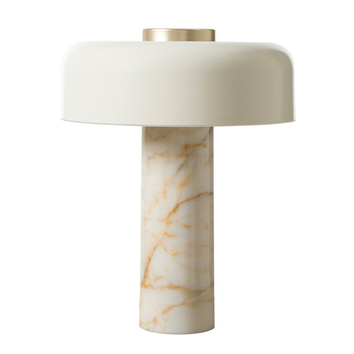 PILZ KREM MERMER ABAJUR 37X48 CM