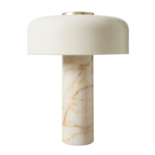 PILZ KREM MERMER ABAJUR 37X48 CM