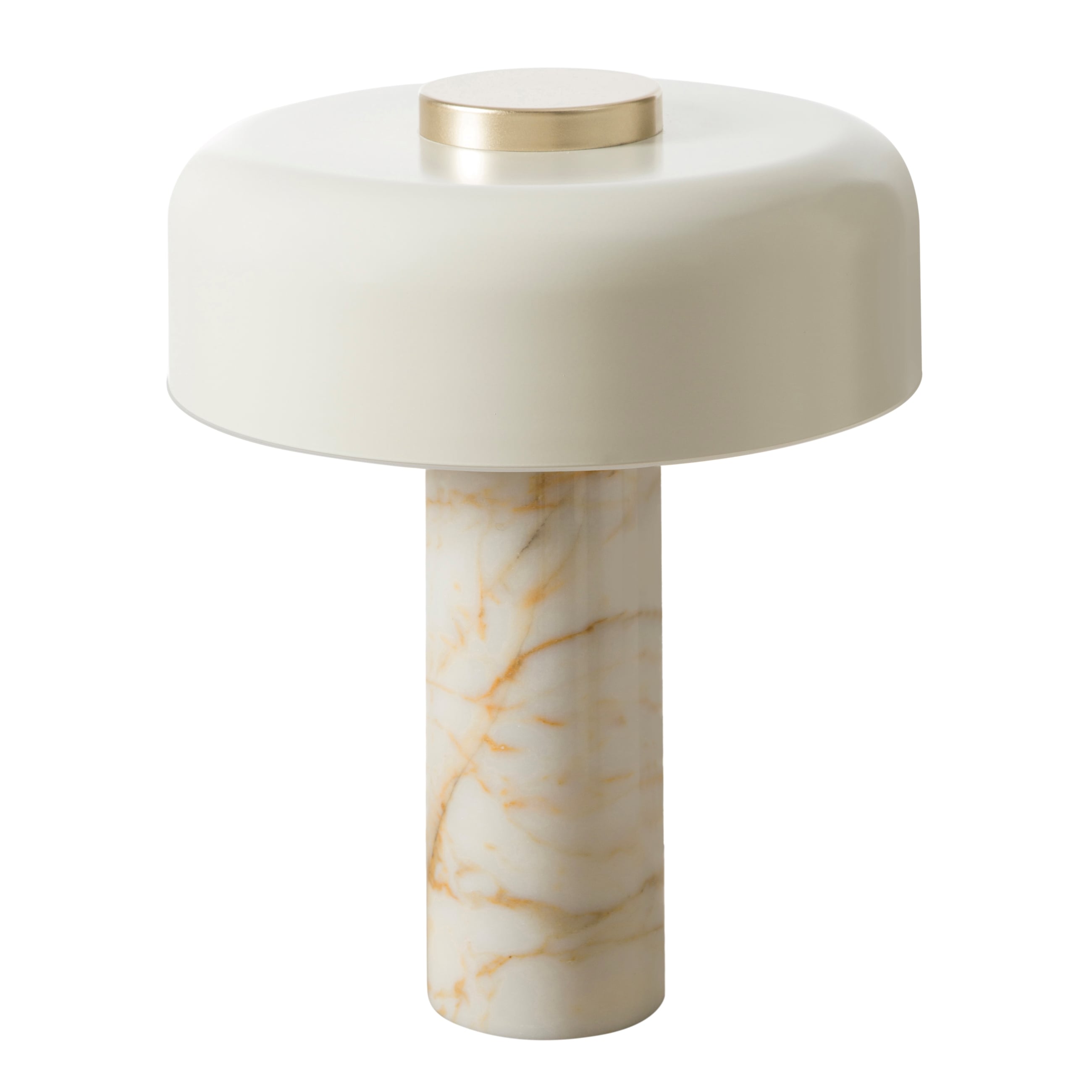 PILZ KREM MERMER ABAJUR 37X48 CM