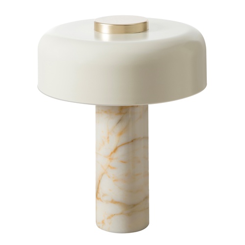 PILZ KREM MERMER ABAJUR 37X48 CM