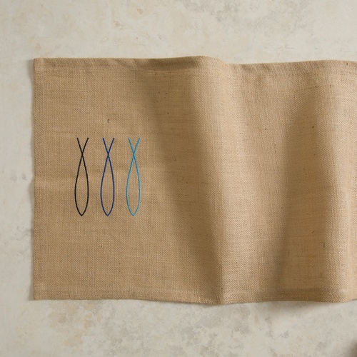 MARİN THREE FISH RUNNER NATUREL 45X150