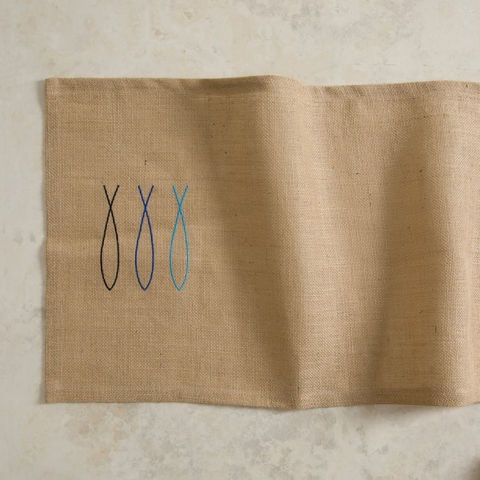 MARİN THREE FISH RUNNER NATUREL 45X150